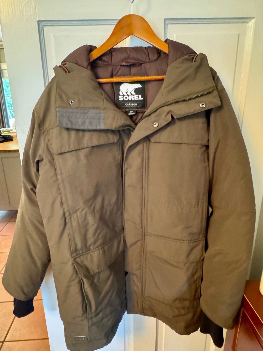 Sorel Caribou Parka Men’s S | 800-Fill Goose Down | Olive | Discontinued